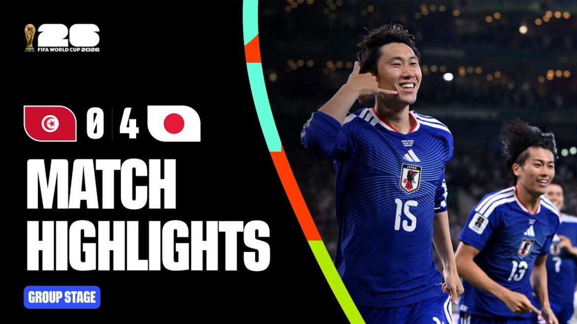 Faits saillants | Tunisie 0-4 Japon | Coupe du Monde de la FIFA 2026™
