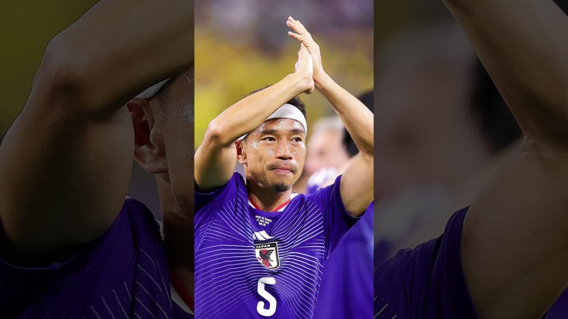 Yūto Nagatomo est entré dans l'histoire en tant que premier joueur asiatique à participer aux 𝐟𝐢𝐯𝐞 Coupes du monde #worldcup 🖐️