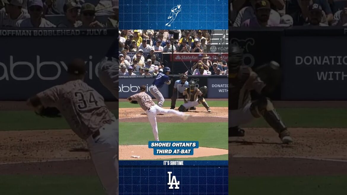 Troisième match au bâton contre les Padres de Shohei Ohtani