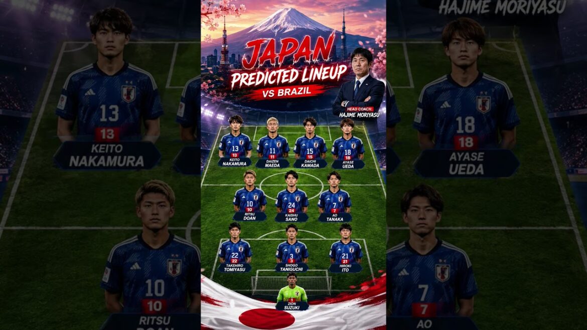 Qui débutera pour le Japon contre le Brésil ? 🇯🇵⚽