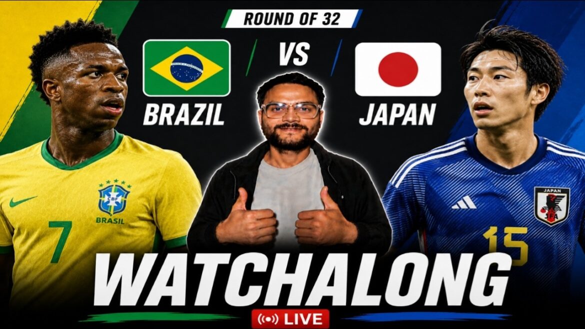 Brésil vs Japon Watch-Along et réactions en direct | huitièmes de finale | Interagissez pour le plaisir