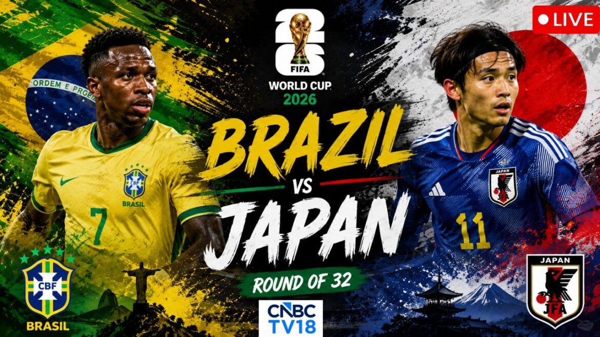 🔴 Brésil vs Japon LIVE : huitièmes de finale de la Coupe du Monde de la FIFA 2026 | Vinicius, Neymar, Mitoma | Houston | N18G