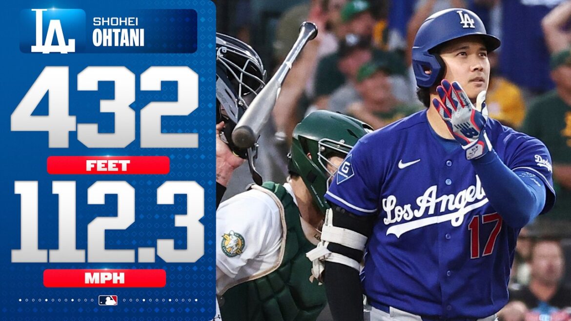 432 PIEDS, 112,3 MPH ! 😱 Shohei Ohtani DÉMOLI un circuit de 3 points pour les Dodgers de Los Angeles ! 😮 💨