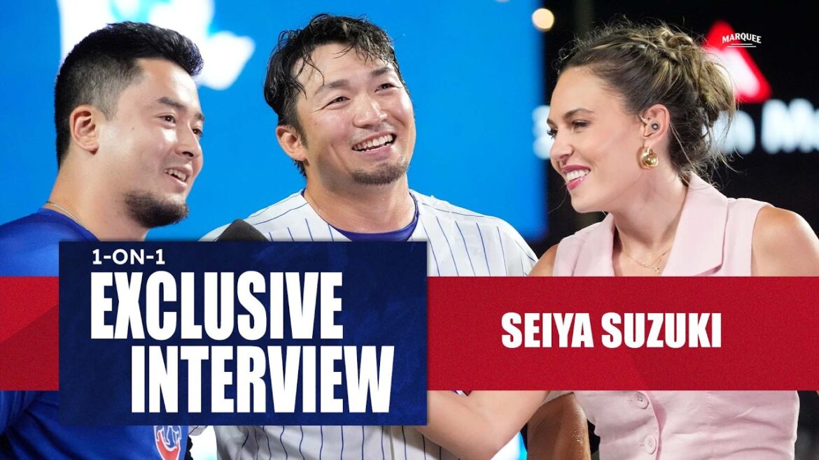 SEIYA SUZUKI : Réactions après le coup sûr contre Mason Miller 🗣️ (EXCLUSIF)
