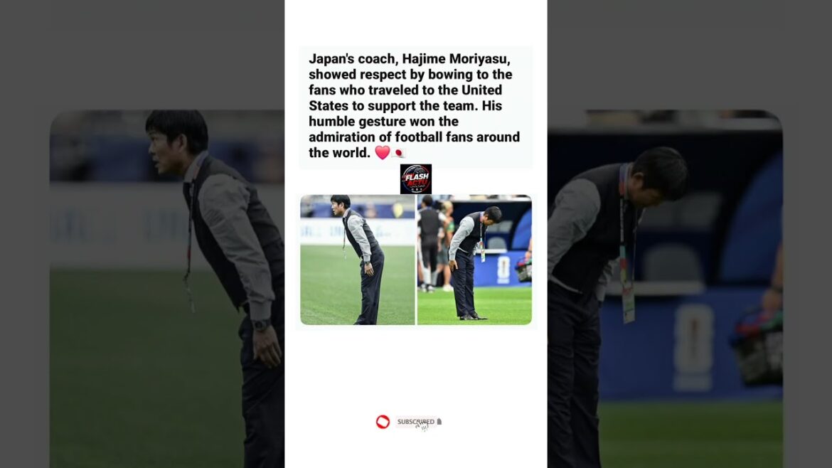 Pourquoi tout le monde respecte l'entraîneur japonais Hajime Moriyasu ! 🇯🇵👏 #Shorts #JapanFootball #Football