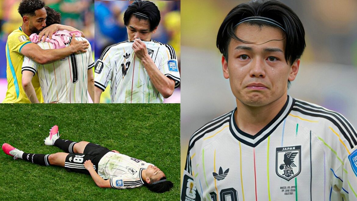 Déchirant! Ayase Ueda pleure après sa défaite | Ayase Ueda pleure après la défaite contre le Brésil, points forts du Brésil contre le Japon 2-1
