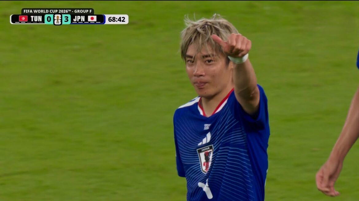 Tunisie vs Japon Junya Ito Objectif COUPE DU MONDE DE LA FIFA 2026