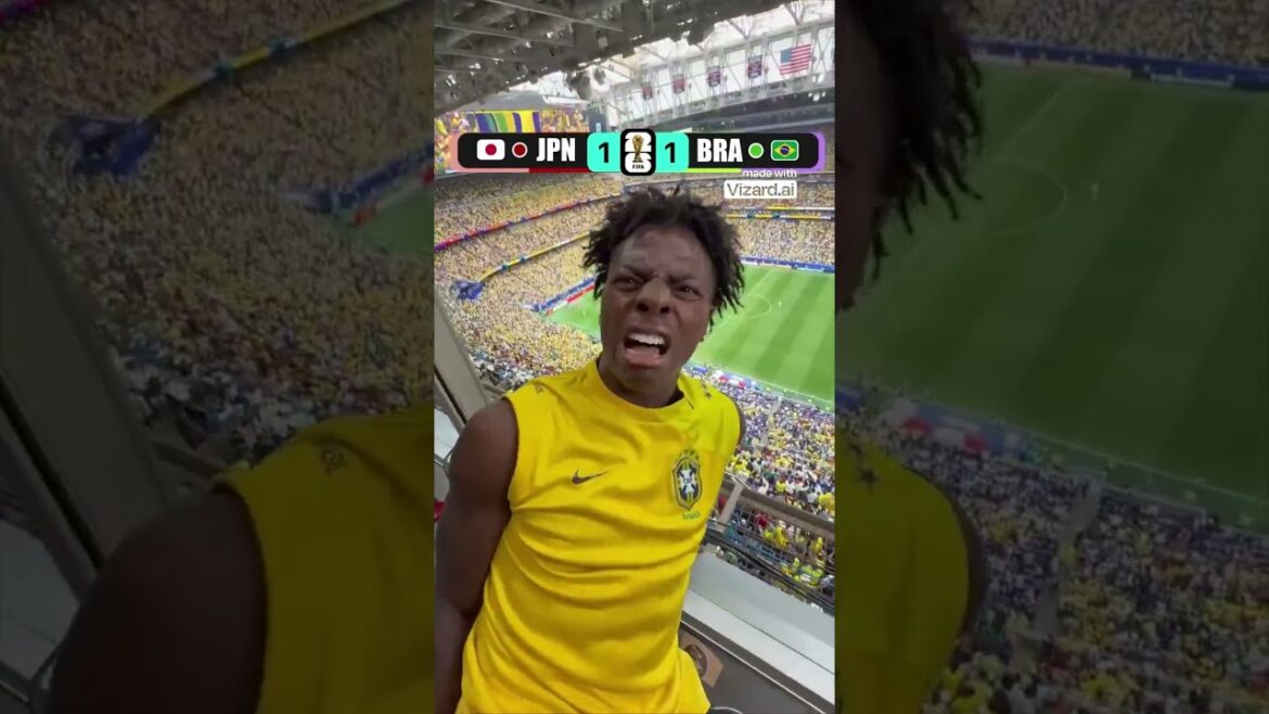 Speed ​​A PERDU LA TÊTE en regardant le Brésil contre le Japon 😭