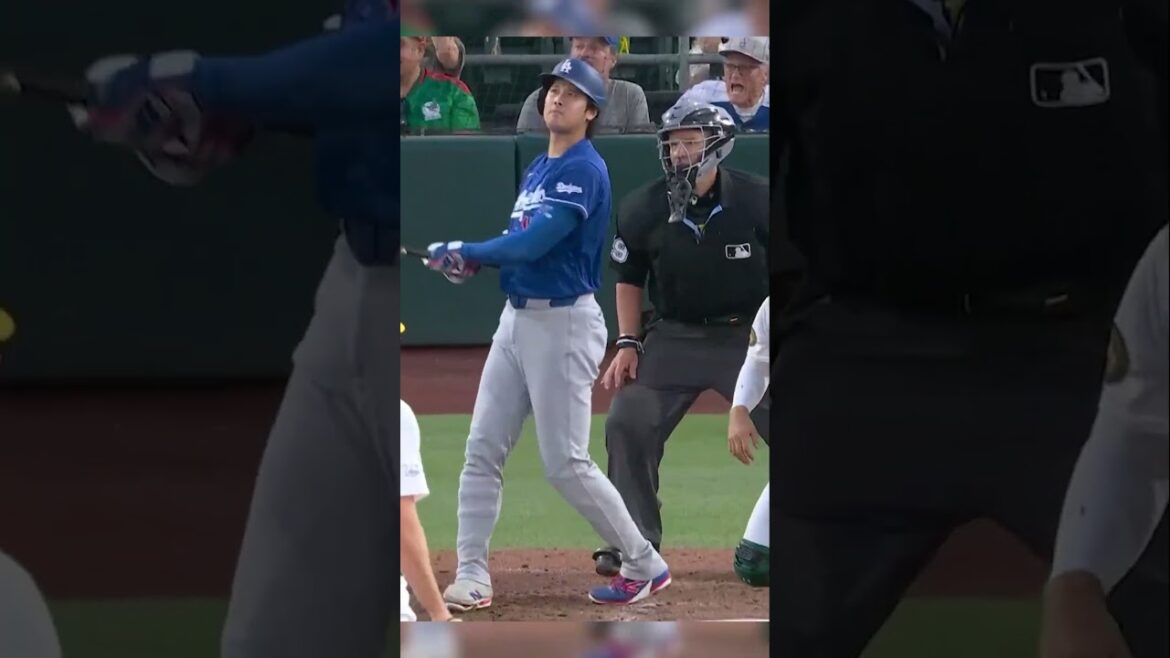 Le tank et le lancer 😤 Shohei Ohtani n'avait qu'une chose en tête avec ce swing féroce