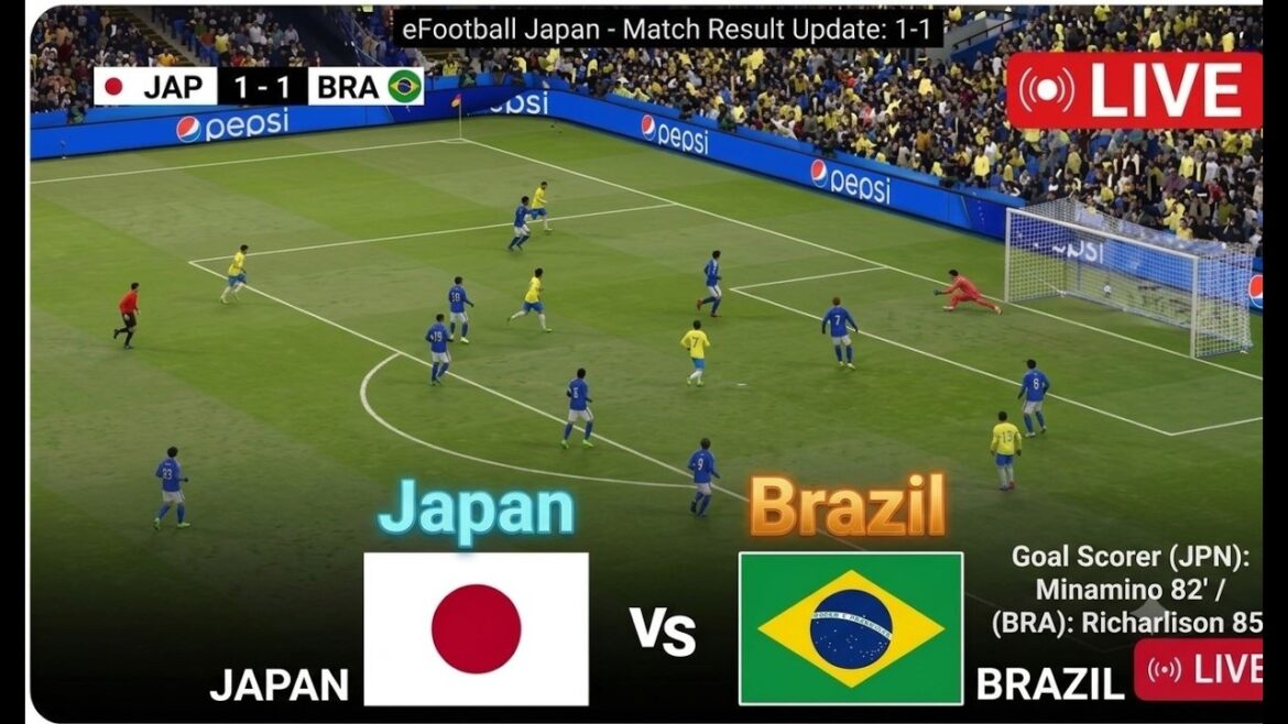 Match de football d'aujourd'hui : Brésil contre Japon | Score en direct et analyse