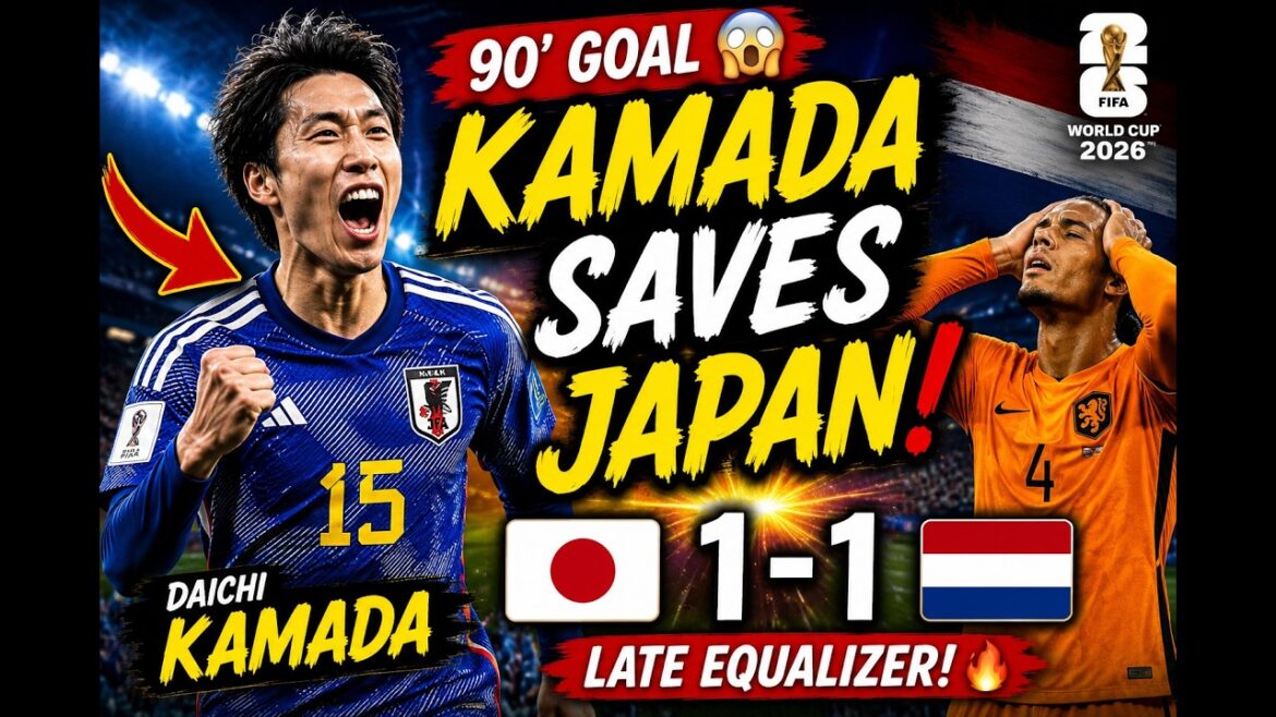 😱 L’égaliseur de dernière minute de Daichi Kamada sauve le Japon ! 🇯🇵 contre 🇳🇱 Pays-Bas | Coupe du Monde de la FIFA 2026 😱 L'égaliseur de dernière minute de Daichi Kamada sauve le Japon ! 🇯🇵 contre 🇳🇱 Pays-Bas | Coupe du Monde de la FIFA 2026
