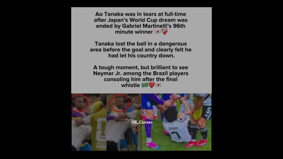 😭 Neymar console Ao Tanaka après le drame de la Coupe du monde ! 💔 #shortfeed #fifaworldcup . 😭 Neymar console Ao Tanaka après le drame de la Coupe du monde ! 💔 #shortfeed #fifaworldcup .