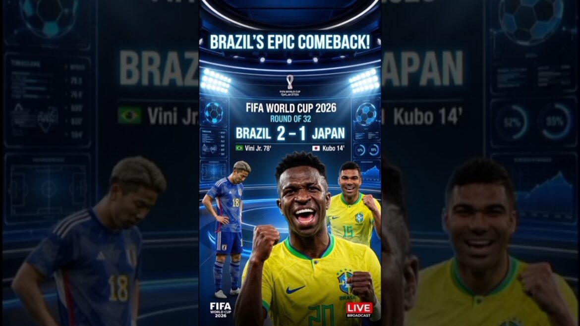 LE BRÉSIL RETOUR ÉPIQUE COMPLET ! 🇧🇷 Brésil 2-1 Japon | Vinícius Júnior envoie le Brésil en huitièmes de finale LE BRÉSIL RETOUR ÉPIQUE COMPLET ! 🇧🇷 Brésil 2-1 Japon | Vinícius Júnior envoie le Brésil en huitièmes de finale