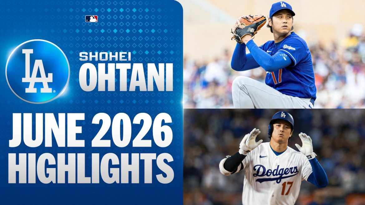 Shohei Ohtani faits saillants en juin 2026 (frappe ET lancer) .333 AVG, 8 HR, 19 RBI, 25 K en 24,2 IP