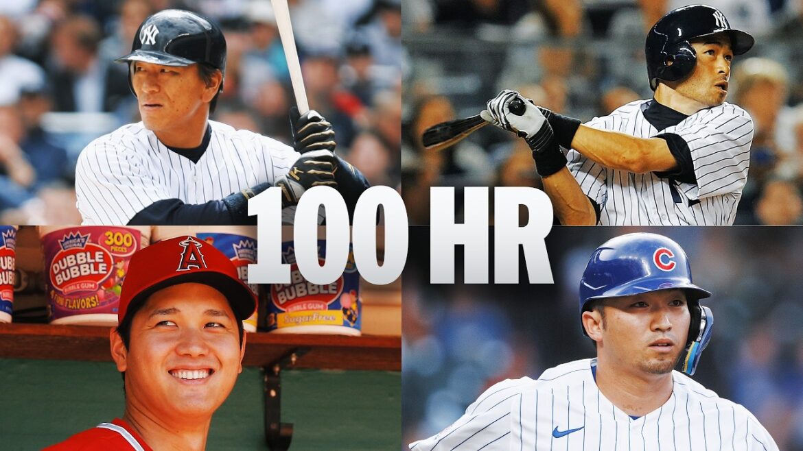 Hideki Matsui, Ichiro Suzuki, Shohei Ohtani, Seiya Suzuki sont des joueurs d'origine japonaise avec 100 MLB HR !