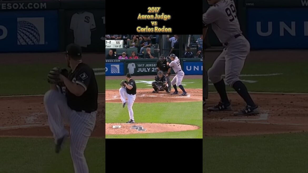 Aaron Judge contre Carlos Rodon 2017 MLB tous les pitchs des Yankees de New York Aaron Judge #shorts Aaron Judge contre Carlos Rodon 2017 MLB tous les pitchs des Yankees de New York Aaron Judge #shorts