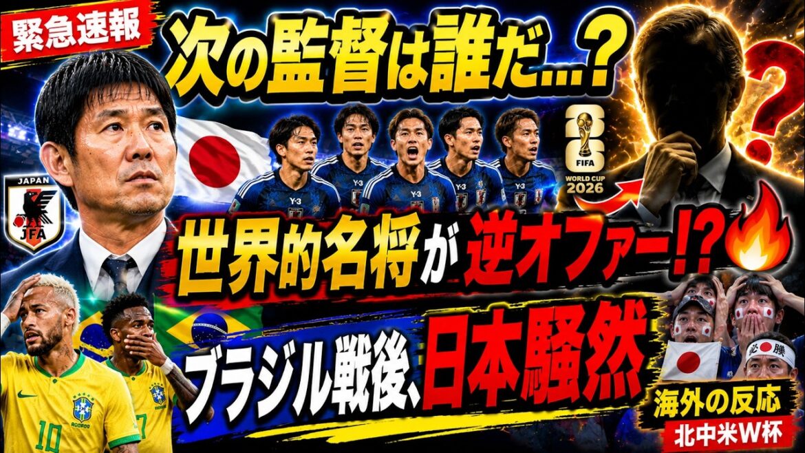 [Dernières nouvelles]Un candidat pour remplacer le directeur Moriyasu a soudainement émergé ! ? Un général de renommée mondiale a fait une « contre-offre inhabituelle » à l’équipe nationale japonaise ? Ses commentaires après le match contre le Brésil ont provoqué un tollé au Japon[Réaction à l'étranger/Coupe du monde d'Amérique du Nord et d'Amérique centrale]