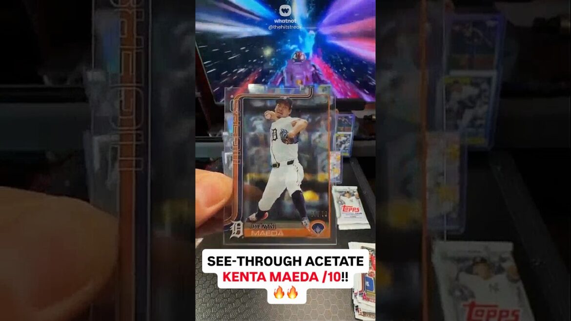 Kenta Maeda Acétate 10/10 Tiré !! (Série 1 de baseball Topps 2025) #topps #kentamaeda #tigers