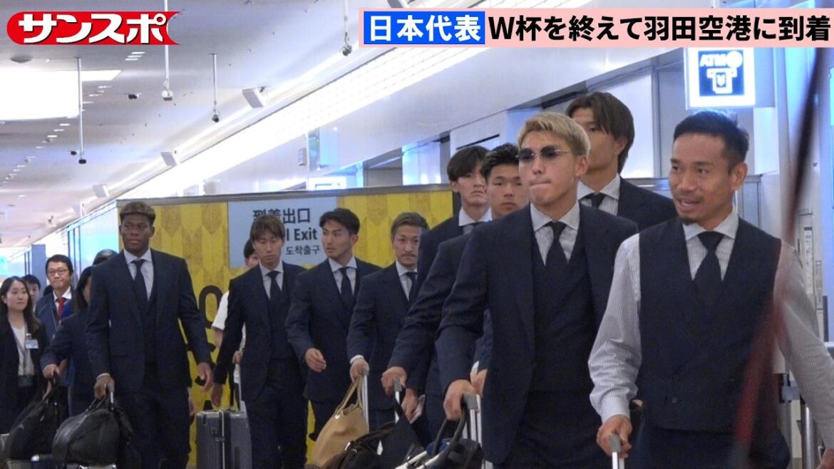 [Football]L'équipe nationale du Japon rentre chez elle, 700 supporters accueillent l'entraîneur Moriyasu et d'autres à l'aéroport de Haneda