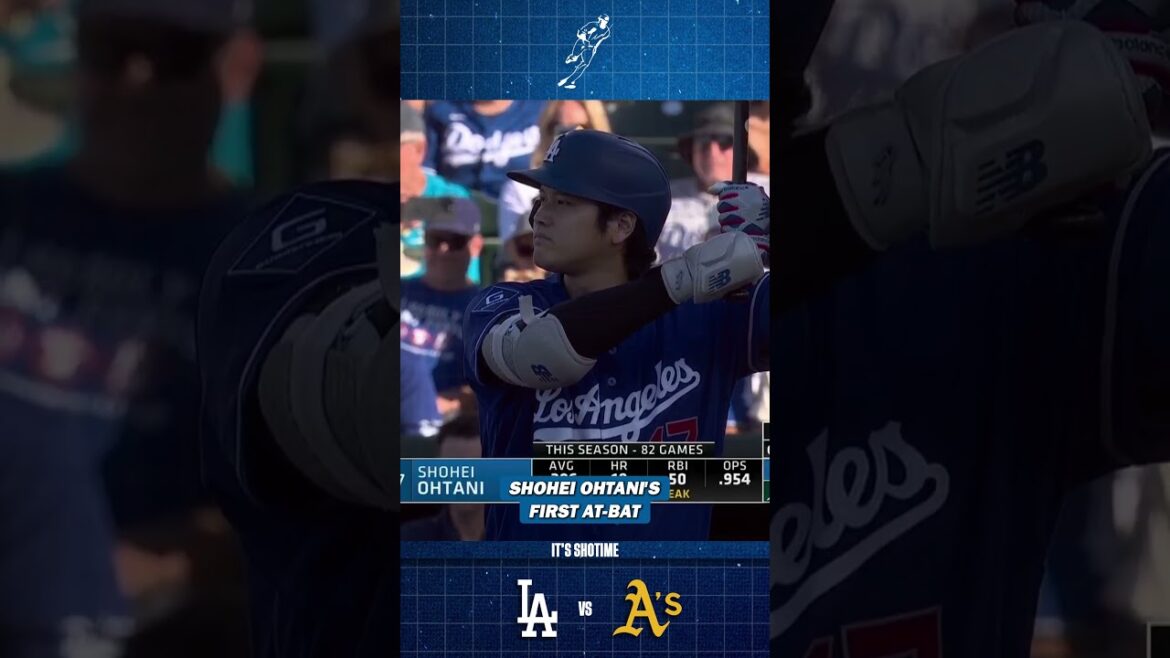 Premier match au bâton contre l'athlétisme de Shohei Ohtani 3