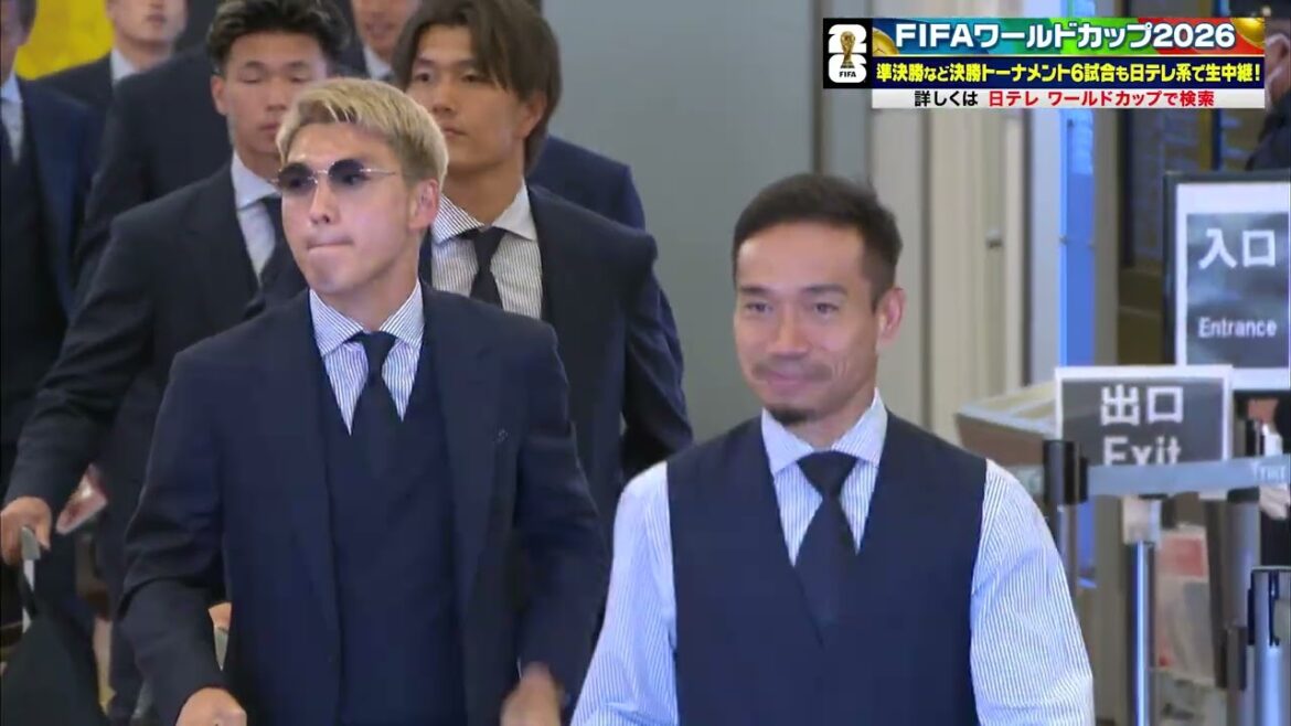 Dernières nouvelles ! L'équipe nationale du Japon revient]L'entraîneur de l'équipe nationale de football du Japon Hajime Moriyasu et d'autres reviennent à l'aéroport de Haneda | Coupe du Monde de la FIFA 2026