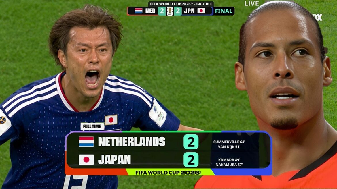 Les Pays-Bas contre le Japon mettent en évidence le but de Daichi Kamada, le but de Daichi Kamada | Pays-Bas contre Japon 2-2 | Faits saillants et objectifs | Coupe du monde 26 Les Pays-Bas contre le Japon mettent en évidence le but de Daichi Kamada, le but de Daichi Kamada | Pays-Bas contre Japon 2-2 | Faits saillants et objectifs | Coupe du monde 26