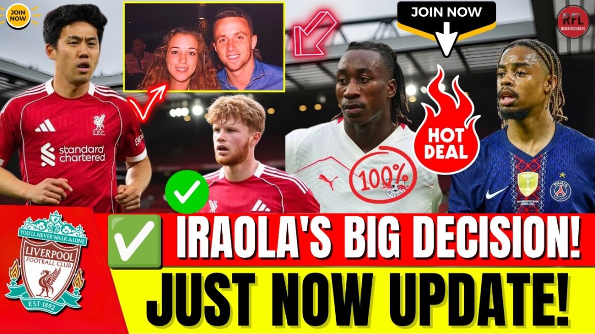 TRANSFERT FAIT ! ✅ LA GRANDE DÉCISION D'IRAOLA ! 😱 MISE À JOUR ENDO, HOMMAGE JOTA & ALTERNATIVE DIOMANDE | LFC
