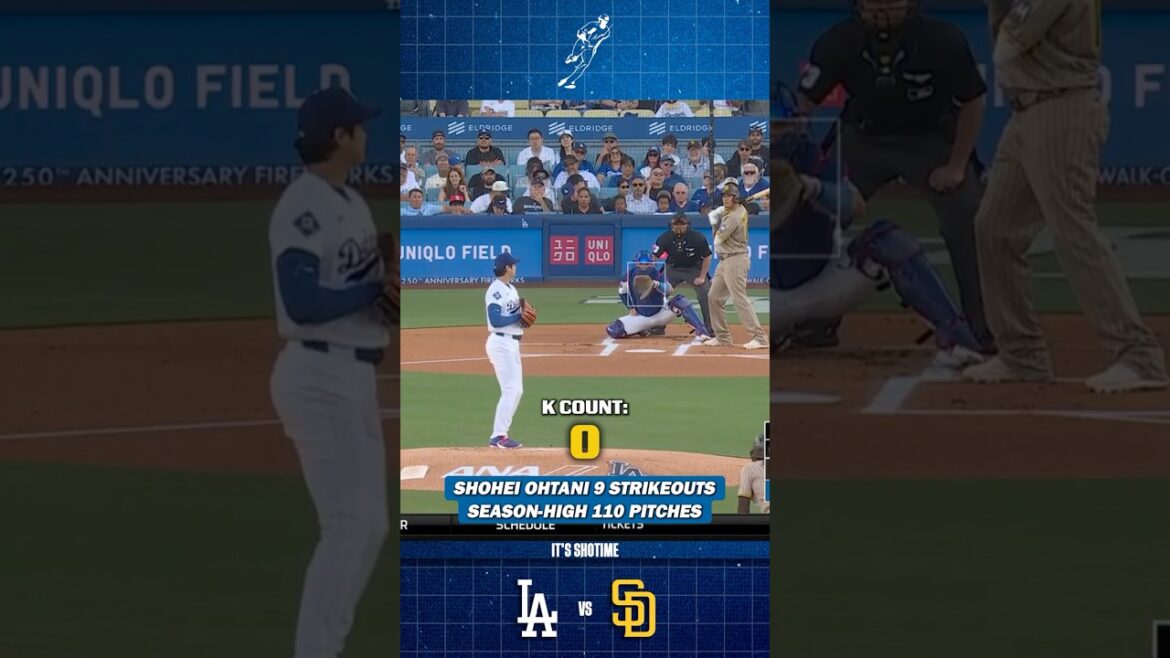 Shohei Ohtani participe à 6 manches avec 9 retraits au bâton