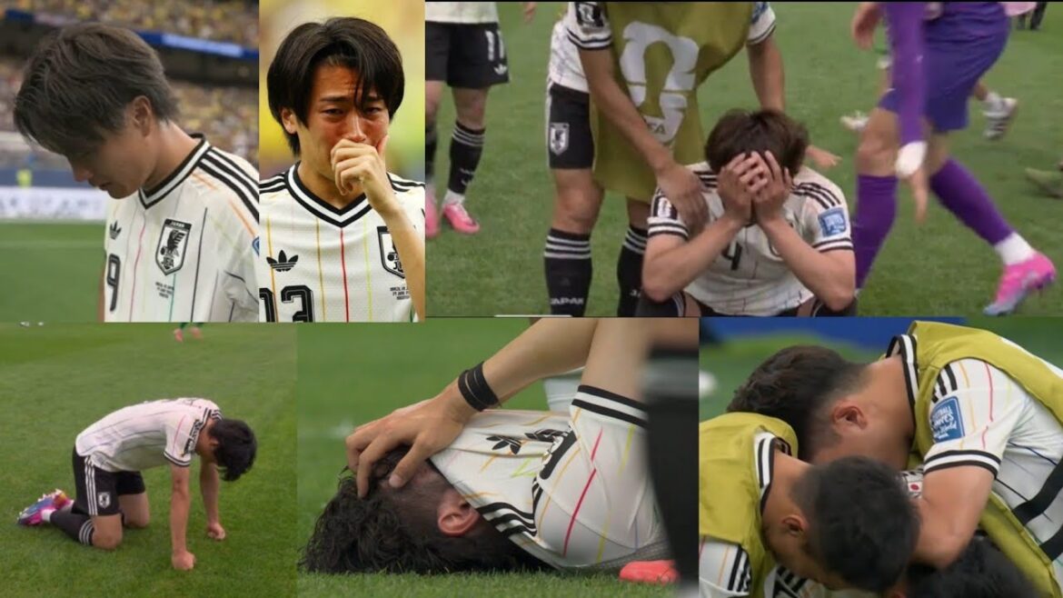 Les joueurs japonais pleurent après leur élimination du FIFA WC 2026 | Coupe du Monde de la FIFA 2026 éliminée | Japon contre Brésil
