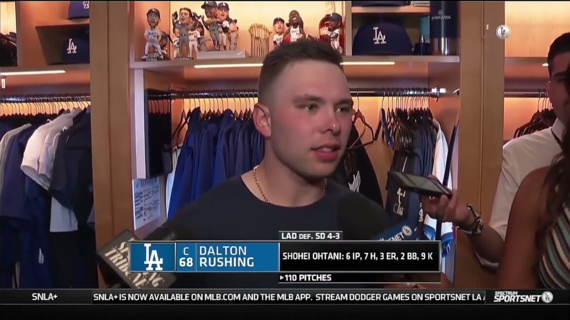 Dalton Rushing explique qu’appeler des pitchs pour Shohei Ohtani peut être difficile Dalton Rushing explique qu'appeler des pitchs pour Shohei Ohtani peut être difficile