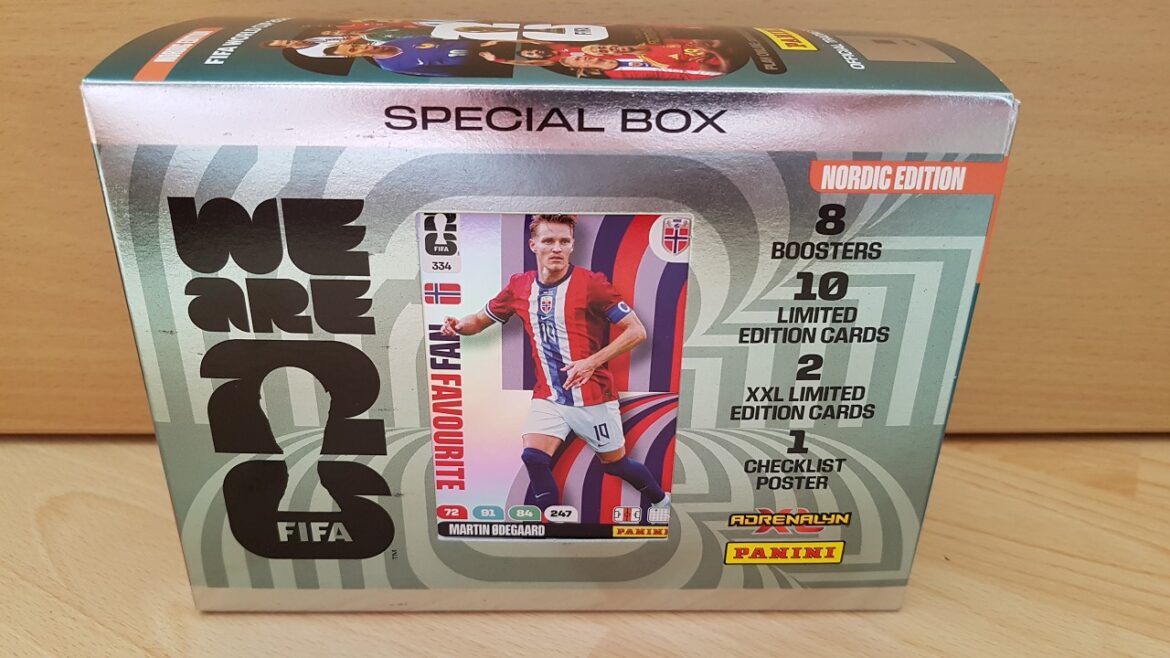 Panini Fifa World Cup 2026 Adrenalyn XL Boîte spéciale, ouverture de l’édition nordique Panini Fifa World Cup 2026 Adrenalyn XL Boîte spéciale, ouverture de l'édition nordique