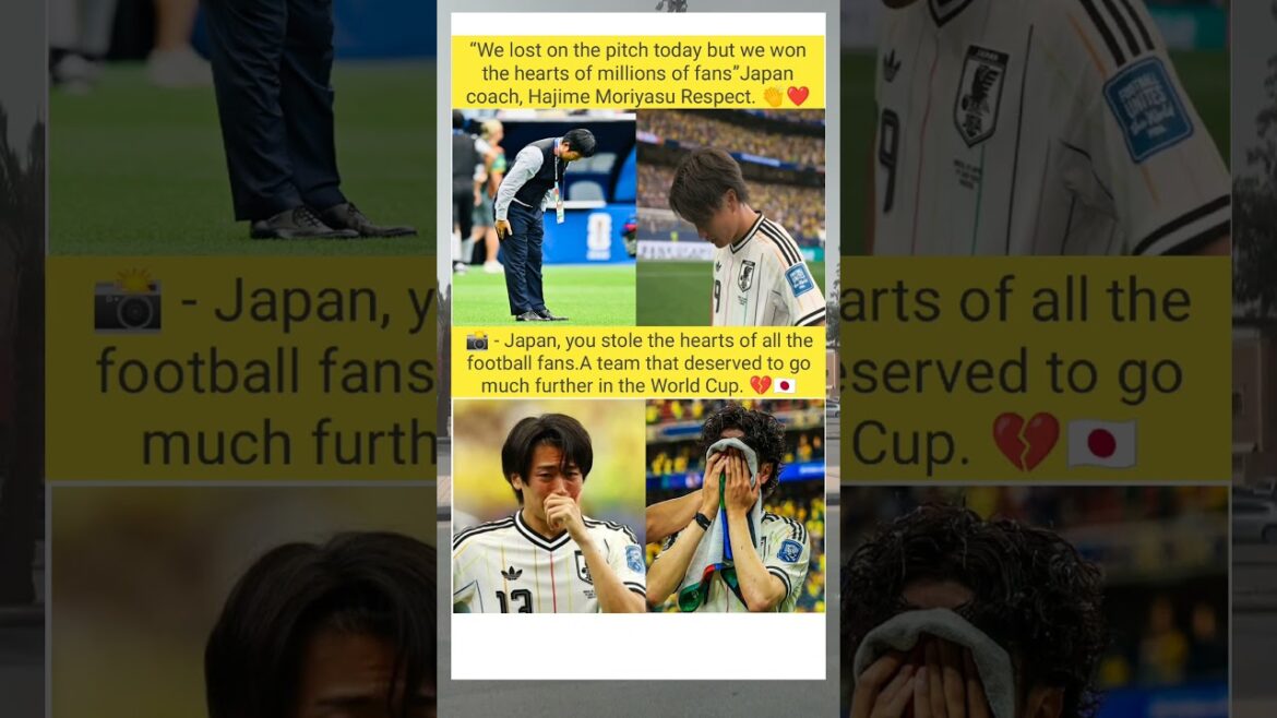 📸 – Le Japon, tu as volé le cœur de tous les fans de football. Une équipe qui méritait d’aller bien plus loin 📸 - Le Japon, tu as volé le cœur de tous les fans de football. Une équipe qui méritait d'aller bien plus loin