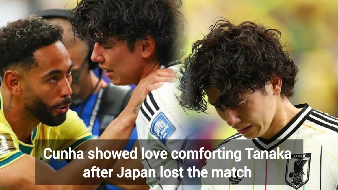 Matheus Cunha réconforte Ao Tanaka après le drame de la Coupe du monde Brésil-Japon ! 💔