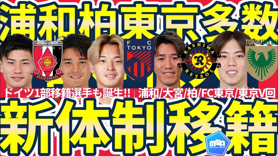 [Urawa FW Harumi Minamino & FC Tokyo MF Shion Honma, etc.]Des transferts surprenants tels que Makoto Mitsuda, Keita Endo, Hironori Ishihara, etc. se succèdent !! Kashiwa FW Yamamoto Sakurai transféré à Leipzig !!