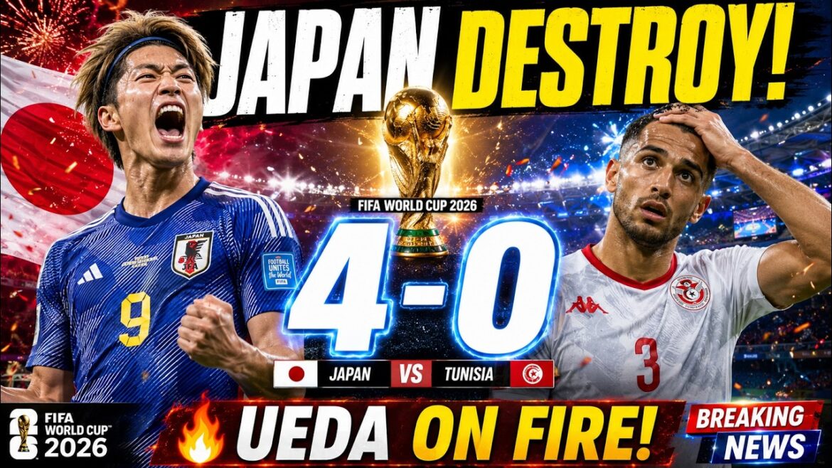 JAPON 4-0 TUNISIE ! 🇯🇵 Samurai Blue RUN RIOT dans la Coupe du Monde de la FIFA 2026 JAPON 4-0 TUNISIE ! 🇯🇵 Samurai Blue RUN RIOT dans la Coupe du Monde de la FIFA 2026