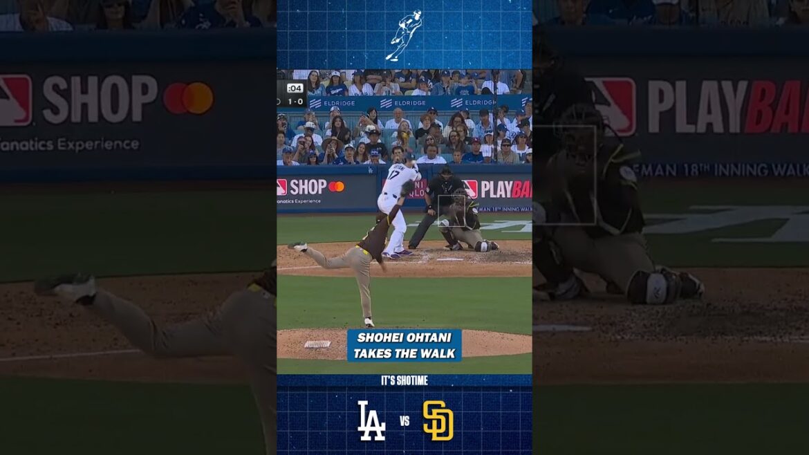 Shohei Ohtani réussit un but sur balles en 6e manche