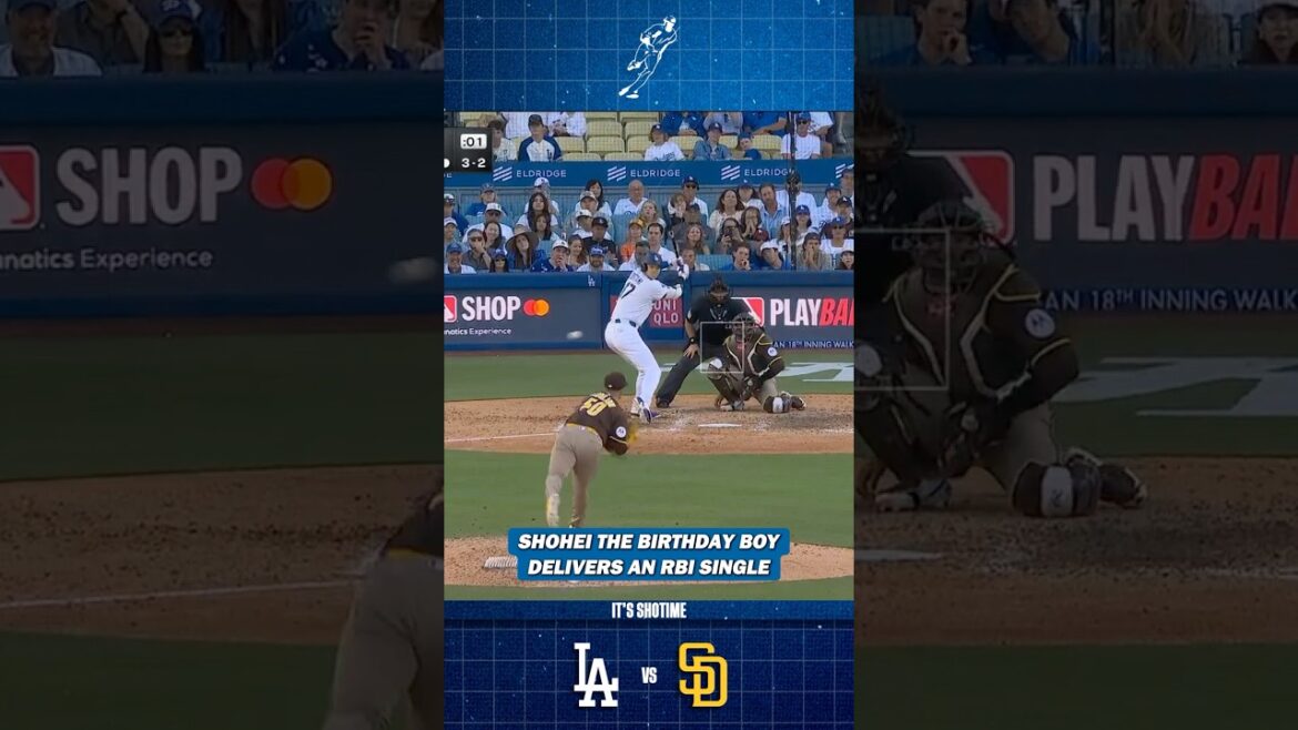 Shohei Ohtani, garçon d’anniversaire, livre un single RBI d’embrayage Shohei Ohtani, garçon d'anniversaire, livre un single RBI d'embrayage