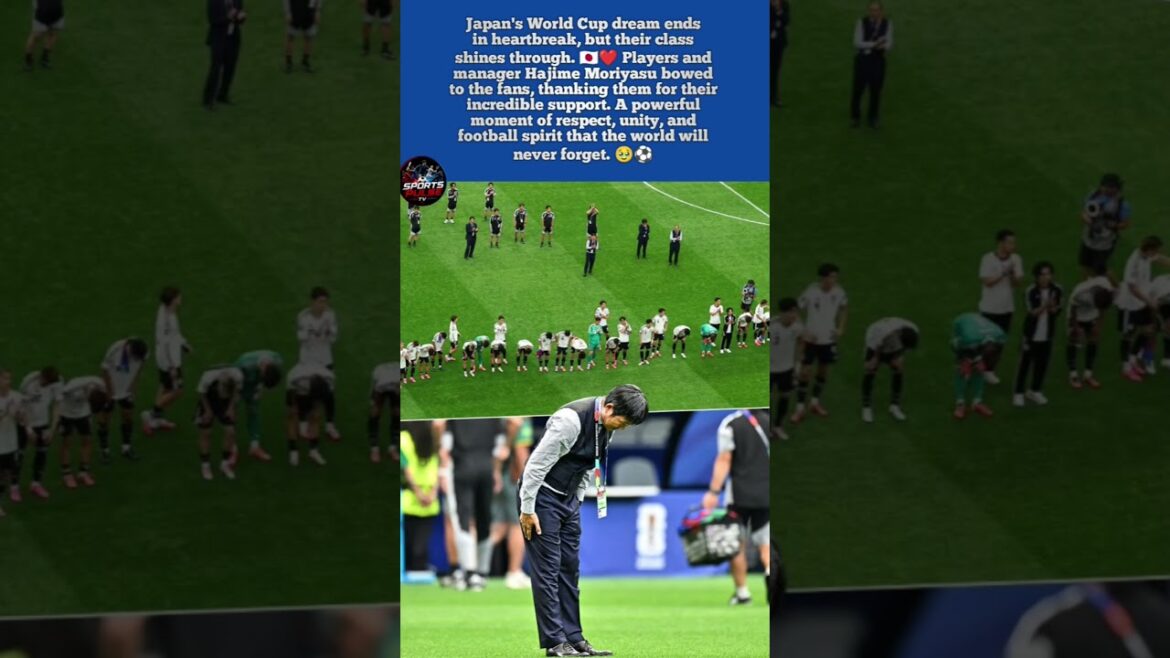 La sortie émotionnelle du Japon lors de la Coupe du monde 😢 Hajime Moriyasu et les joueurs s’inclinent devant les fans après un chagrin 🇯🇵 La sortie émotionnelle du Japon lors de la Coupe du monde 😢 Hajime Moriyasu et les joueurs s'inclinent devant les fans après un chagrin 🇯🇵