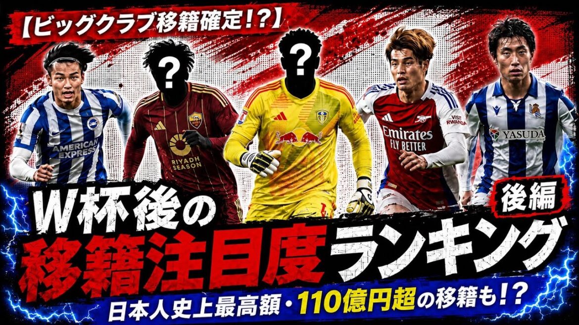 ②[Grand transfert de club confirmé ! ? ]Top 5 des classements d'attention aux transferts après la Coupe du Monde