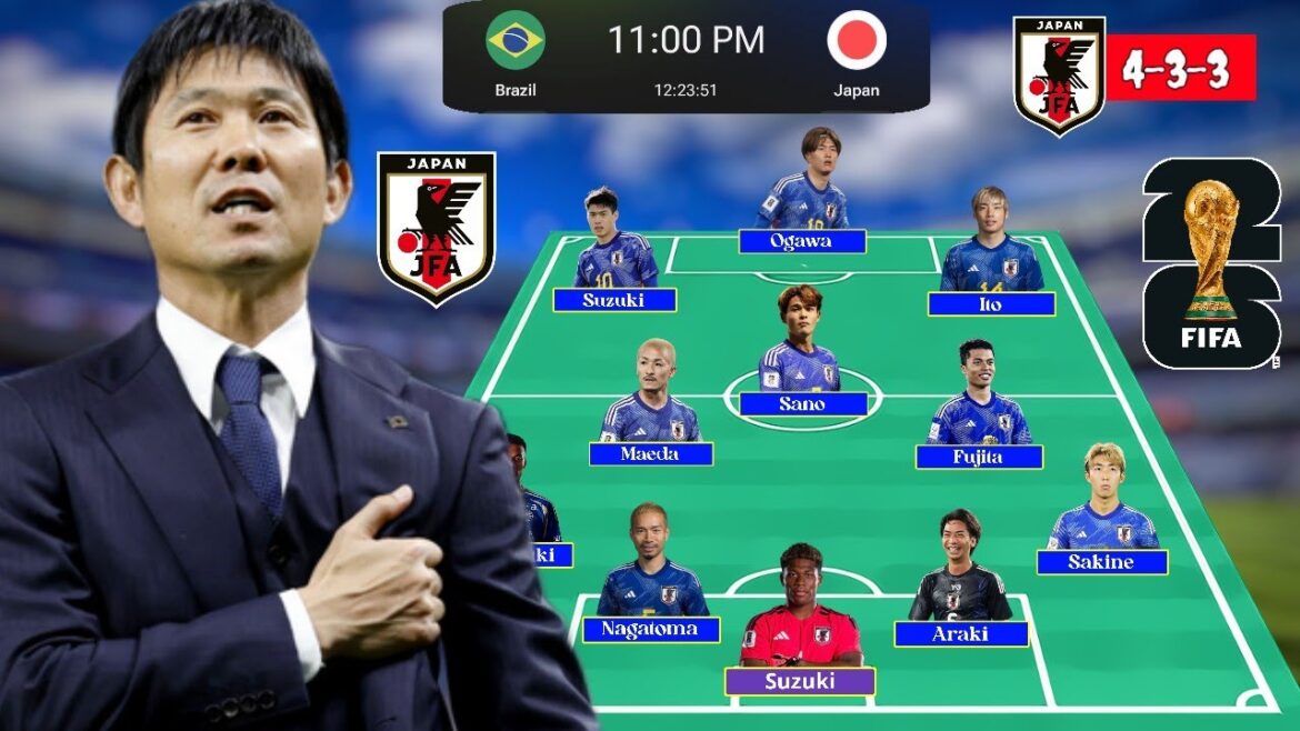Hajime Moriyasu annonce la composition du match Brésil-Japon pour la Coupe du monde 2026 ~ Japan's News 2026
