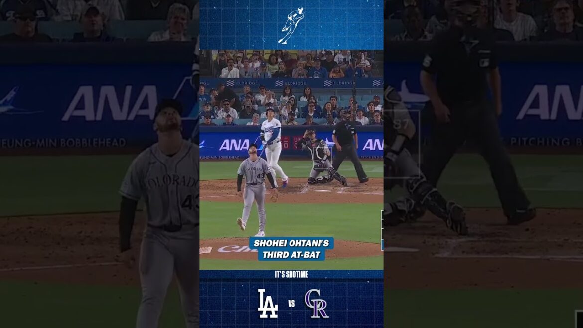Troisième match au bâton contre les Rockies de Shohei Ohtani