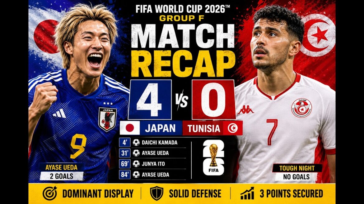 Japon contre Tunisie | Récapitulatif complet du match | Coupe du Monde de la FIFA 2026 Japon contre Tunisie | Récapitulatif complet du match | Coupe du Monde de la FIFA 2026