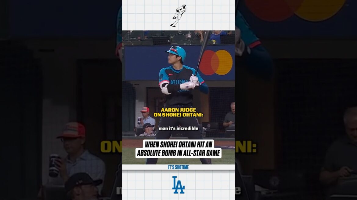 Quand Shohei Ohtani frappe une bombe absolue tandis qu’Aaron Judge le félicite #mlb #AllStarGame Quand Shohei Ohtani frappe une bombe absolue tandis qu'Aaron Judge le félicite #mlb #AllStarGame