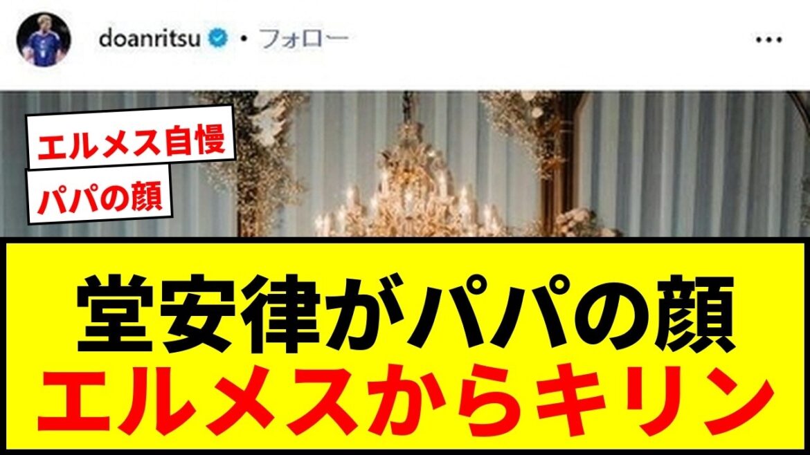[Choquant]Ritsu Doan dévoile pour la première fois son porte-bébé ! `` Wow, c'est trop mignon '' `` Girafe d'Hermès mdr '' Les réactions ont envahi le visage de papa