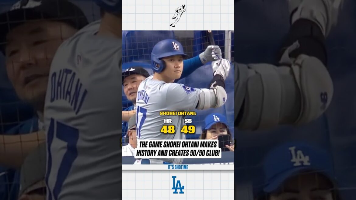 Le jeu Shohei Ohtani entre dans l’histoire avec la TOUTE PREMIÈRE SAISON 50-HR/50-SB ! #mlb #shoheiohtani Le jeu Shohei Ohtani entre dans l'histoire avec la TOUTE PREMIÈRE SAISON 50-HR/50-SB ! #mlb #shoheiohtani