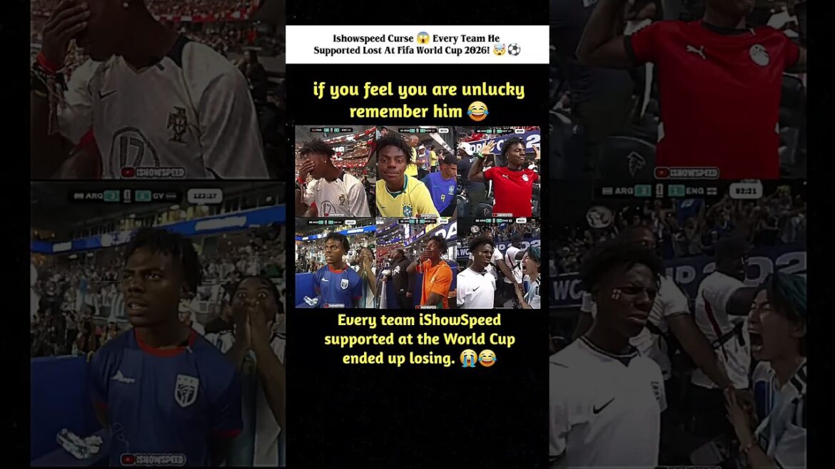 iShowSpeed ​​Curse 😱 Chaque équipe qu'il a soutenue a PERDU à la Coupe du Monde de la FIFA 2026 ! 🤯⚽