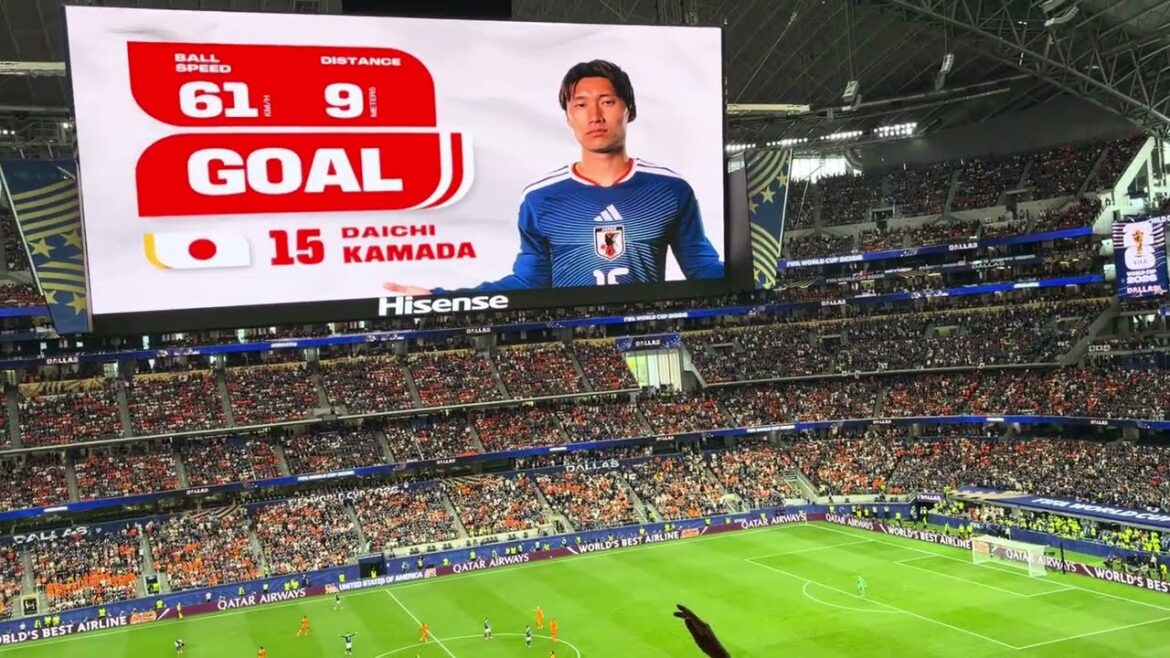 [Coupe du Monde de la FIFA 2026]Images sur place du but égalisateur spectaculaire de Daichi Kamata | Équipe nationale du Japon contre équipe nationale des Pays-Bas | Stade de Dallas
