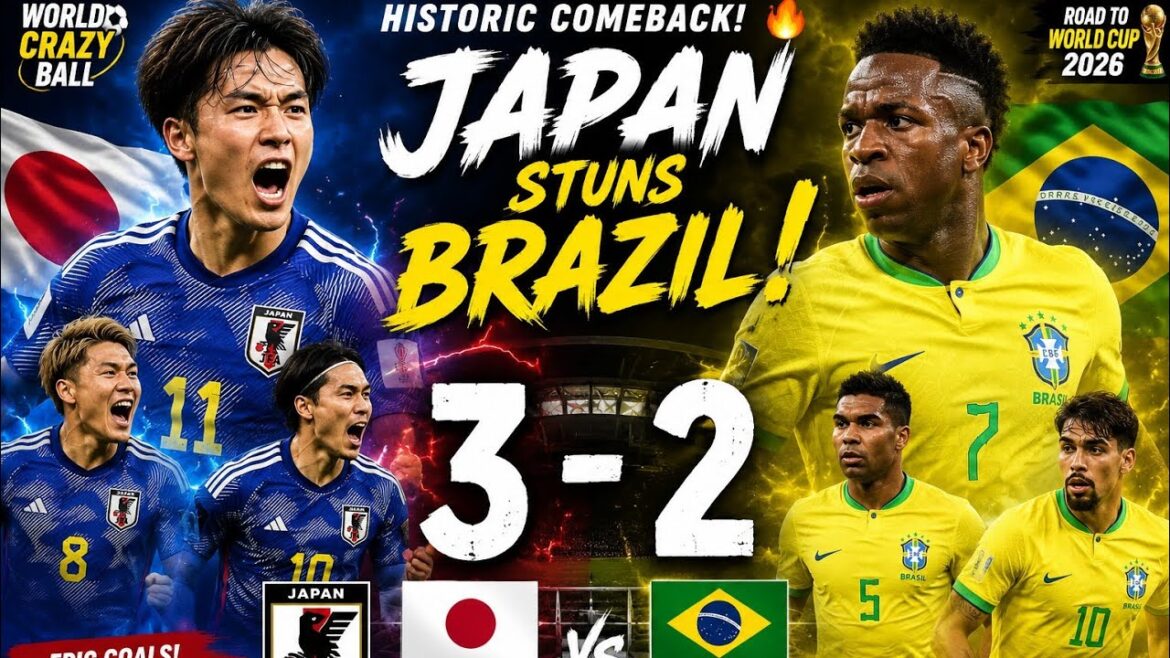 🔥Japon 3-2 Brésil | Meilleurs moments | Match amical international 2026 🔥Japon 3-2 Brésil | Meilleurs moments | Match amical international 2026