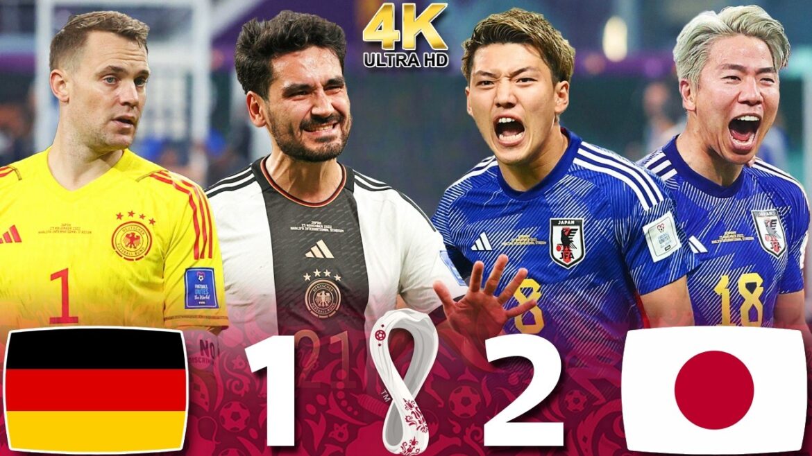 Le jour où le Japon a détruit l’Allemagne 1-2🔥| Coupe du monde Qatar 2022 | Points forts 4K étendus Le jour où le Japon a détruit l'Allemagne 1-2🔥| Coupe du monde Qatar 2022 | Points forts 4K étendus