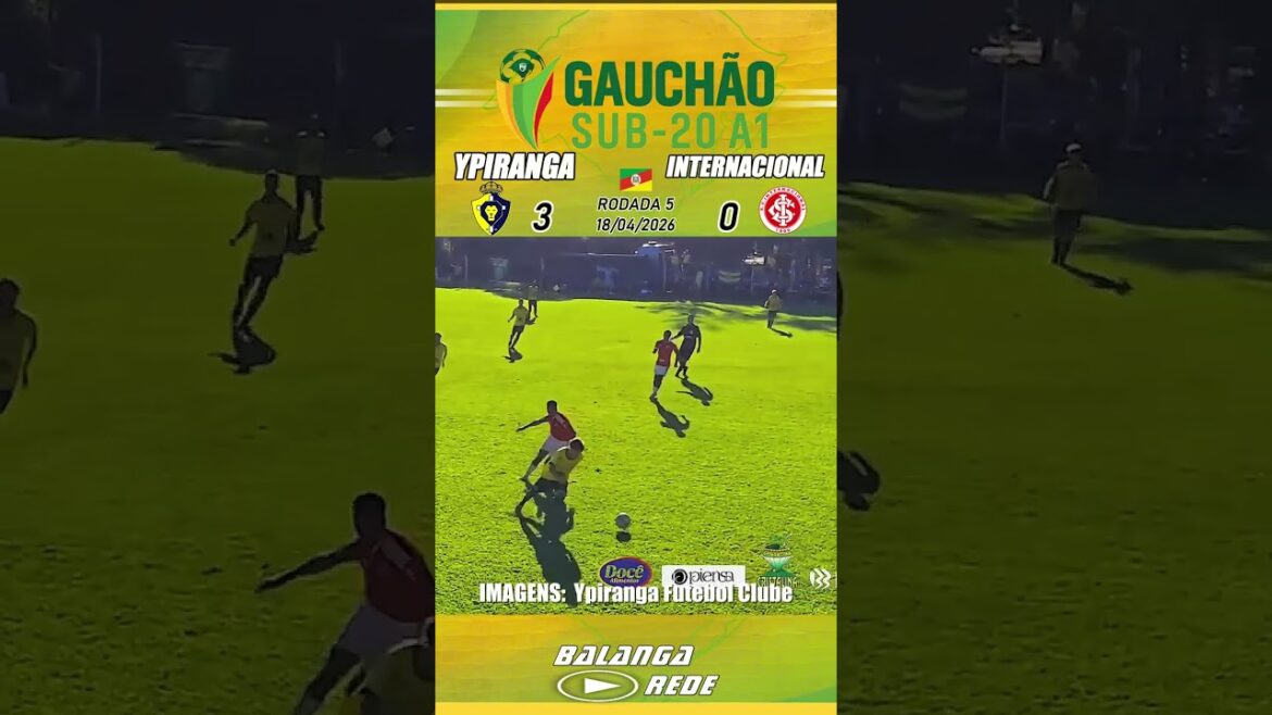 GOLS-YPIRANGA 3 X 0 INTERNATIONAL - GAUCHÃO U-20 - 18/04/2026